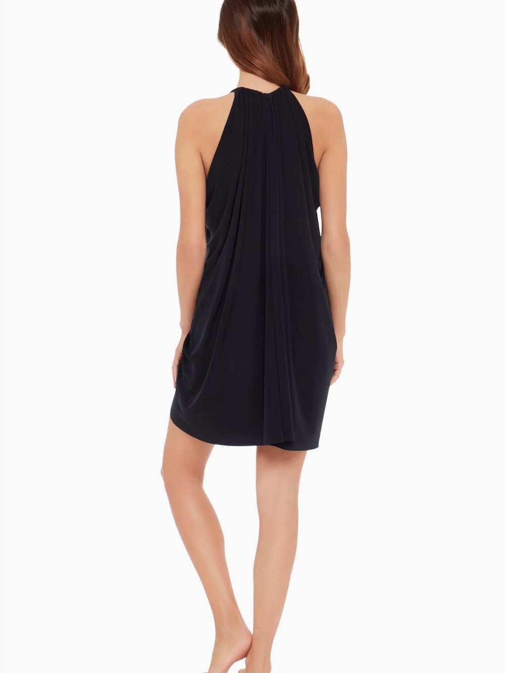Magicsuit Medium Black Draped Coverup Dress - Picture 2 of 7
